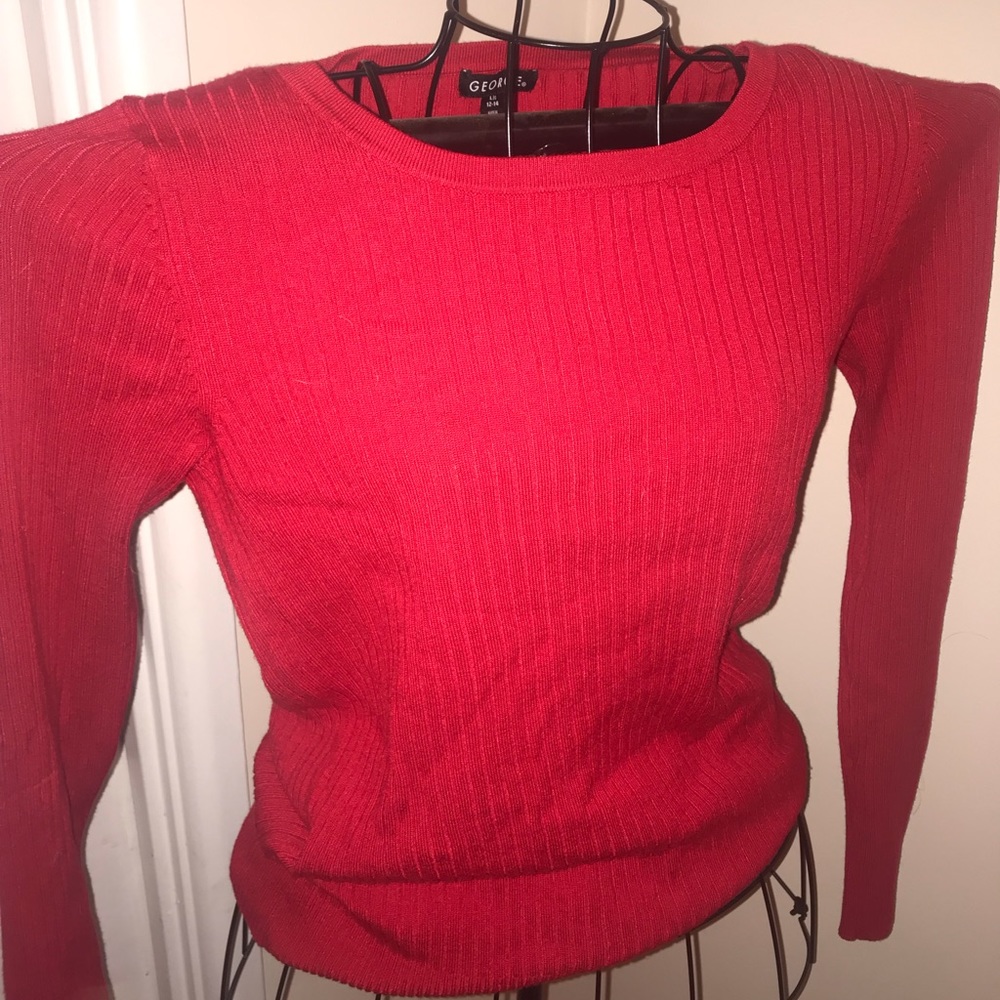 Red Long Sleeve Tee Shirt